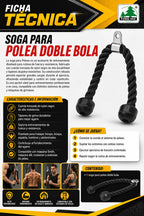 SOGA PARA POLEA DOBLE BOLA
