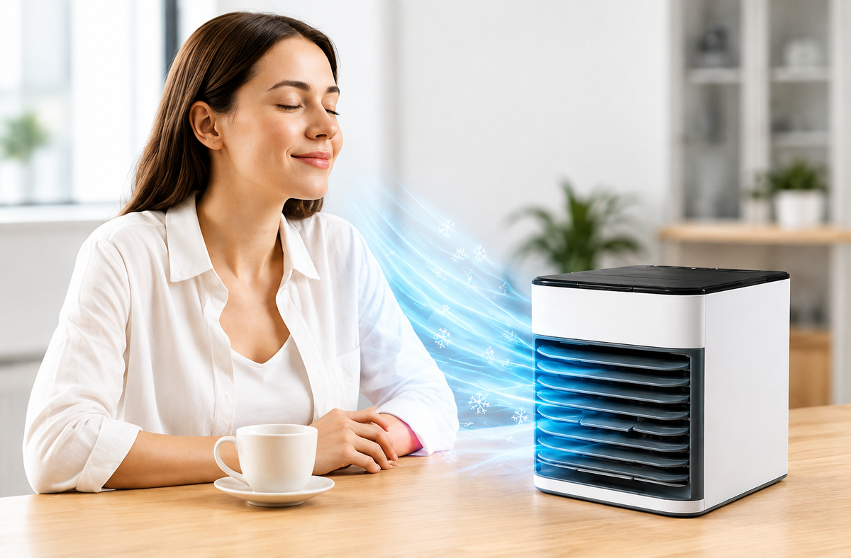 MINI VENTILADOR ENFRIADOR DE AIRE PORTÁTIL