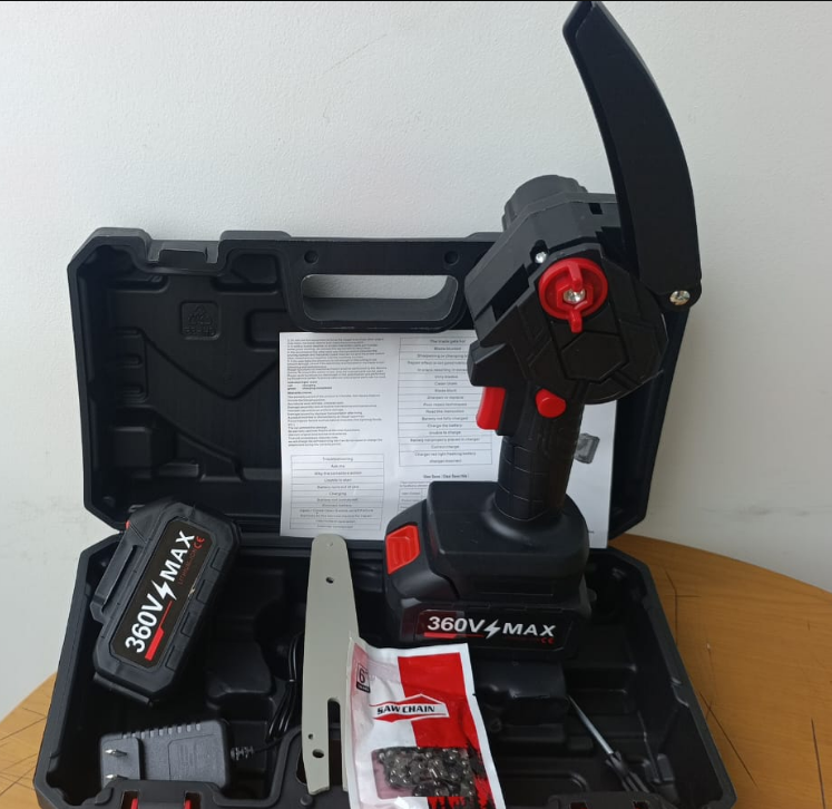 ¡MINI MOTOSIERRA 6" 360V MAX! POTENCIA PROFESIONAL