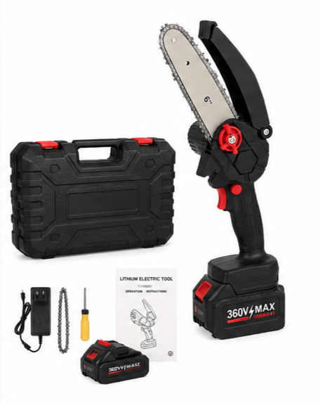 ¡MINI MOTOSIERRA 6" 360V MAX! POTENCIA PROFESIONAL