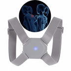 Corrector de postura inteligente Fastrok gris con sensor de vibración y correas elásticas ajustables