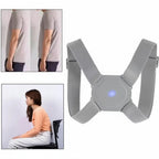 Corrector de postura inteligente Fastrok gris con sensor de nylon y ABS para mejorar la alineación de la espalda