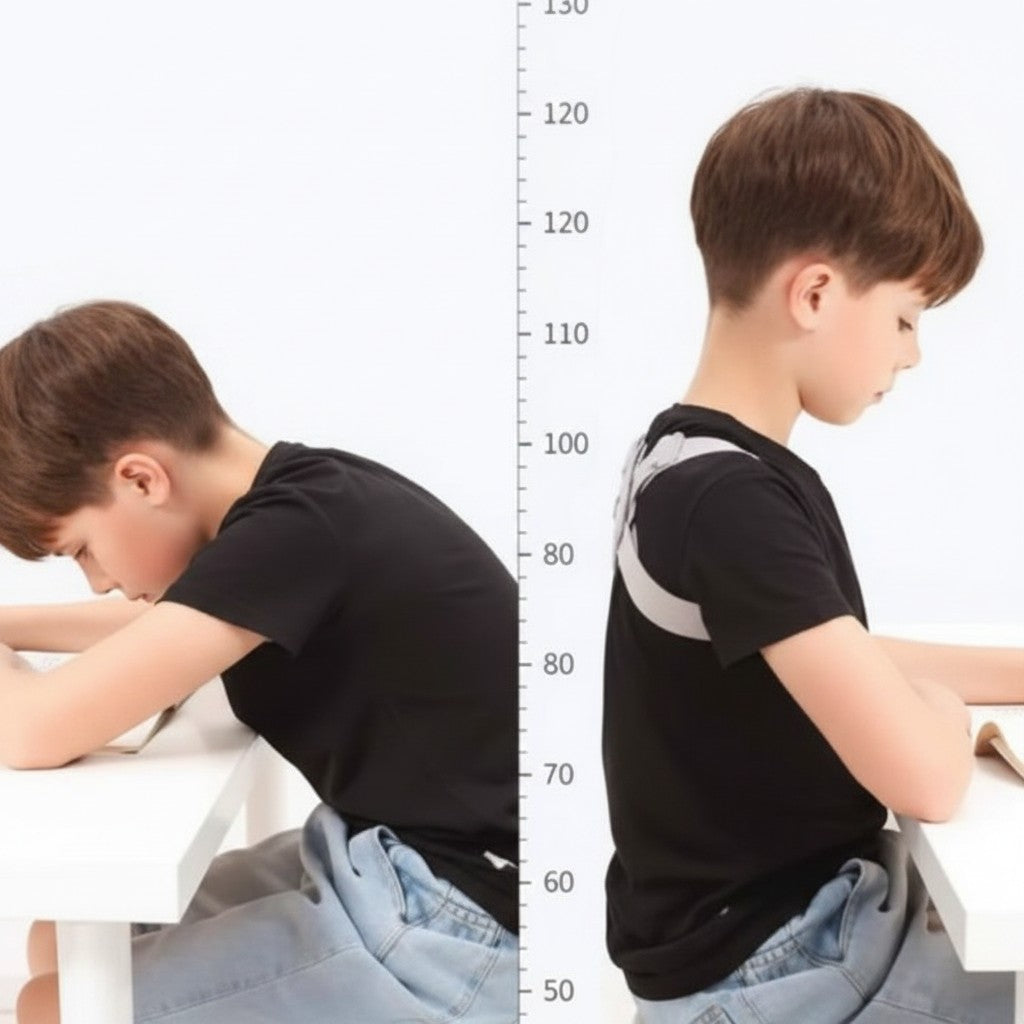 Corrector de postura inteligente Fastrok con sensor de vibración para mejorar la espalda de niños al estudiar