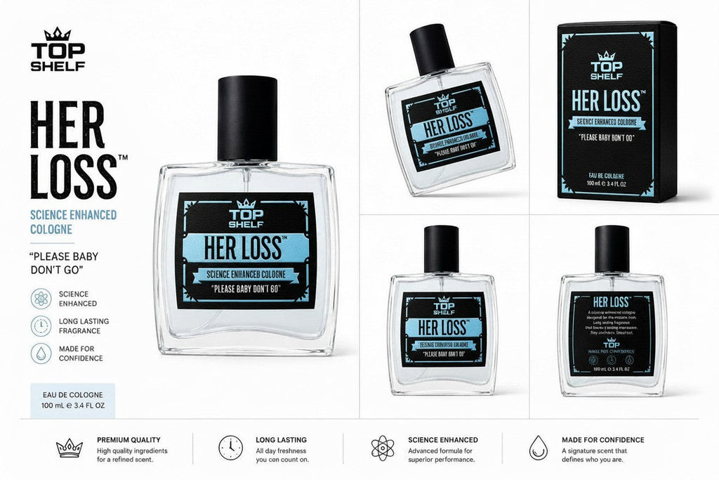 Perfume Fastrok Herloss con feromonas en frasco de vidrio elegante, fragancia premium para hombres con caja negra