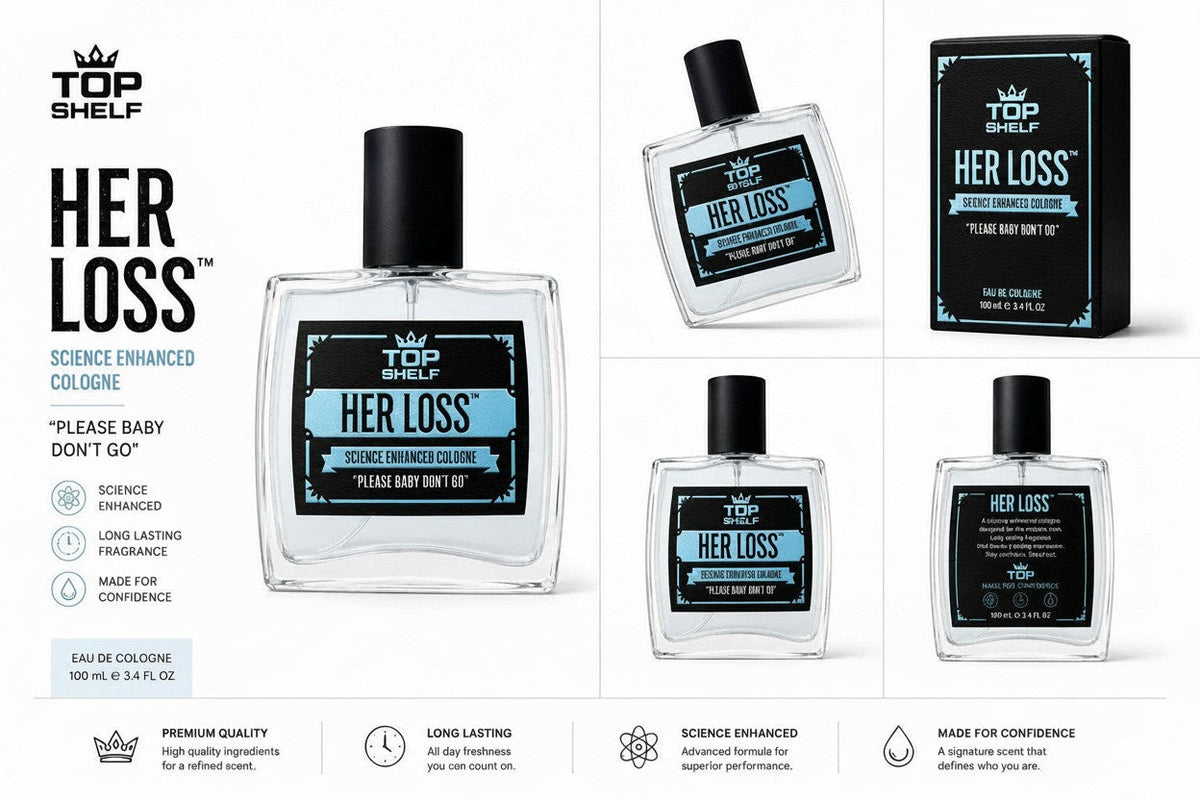 Perfume Fastrok Herloss con feromonas en frasco de vidrio elegante, fragancia premium para hombres con caja negra