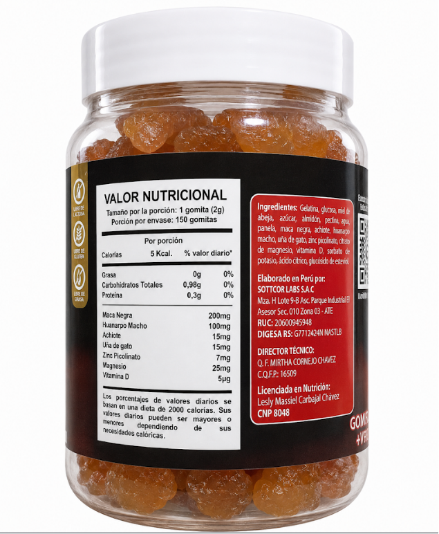 Gomitas de Maca Negra