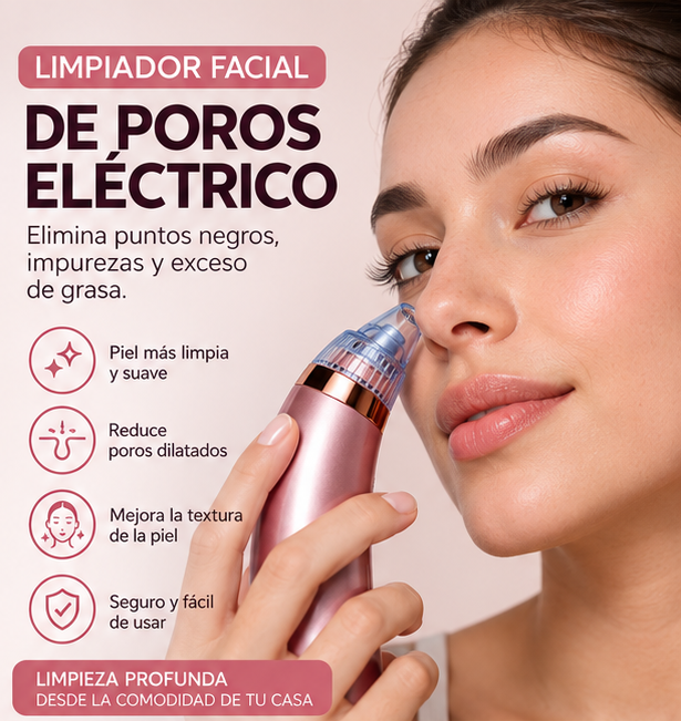 Limpiador Facial de Poros Eléctrico