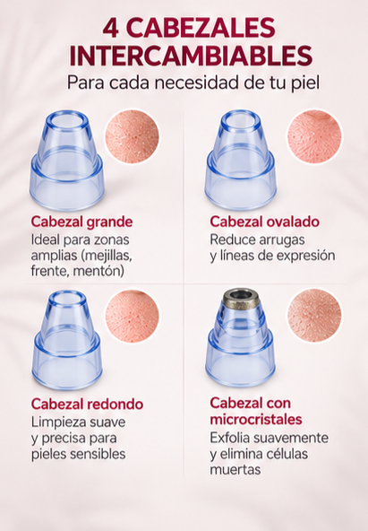 Limpiador Facial de Poros Eléctrico