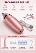 Limpiador Facial de Poros Eléctrico