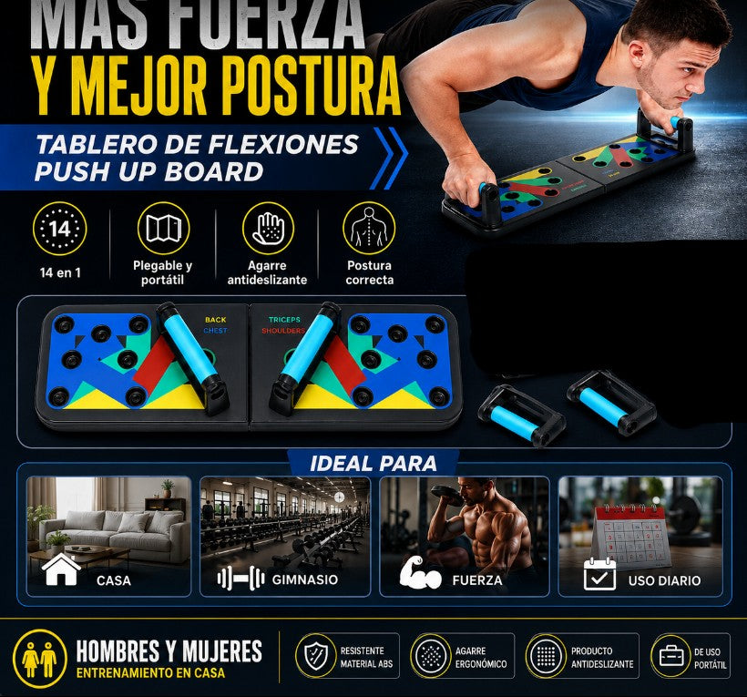 TABLERO DE FLEXIONES PUSH UP BOARD